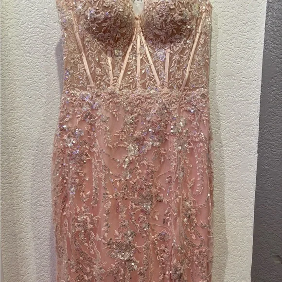 Sherri Hill Pink Sequin Prom Dress! For Sale - Picture 11 of 13